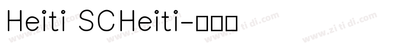 Heiti SCHeiti字体转换
